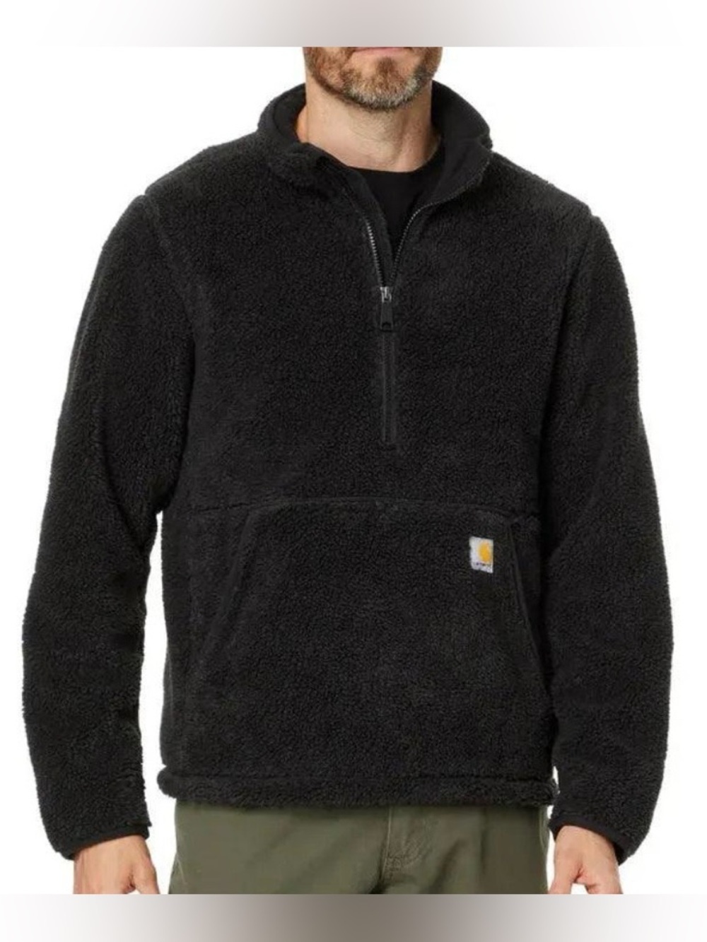 Carhartt Sherpa fleece pullover men’s XL NWT black
